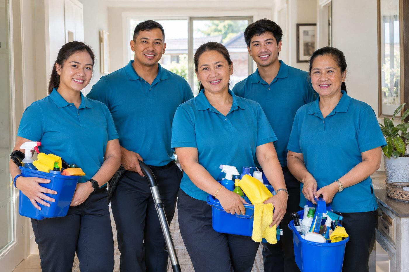 The Nanay's Cleaning family team in Western Sydney